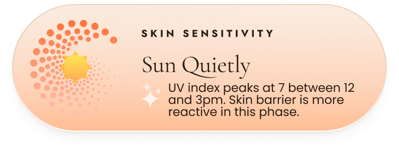 Skin Sensitivity Sun Quietly